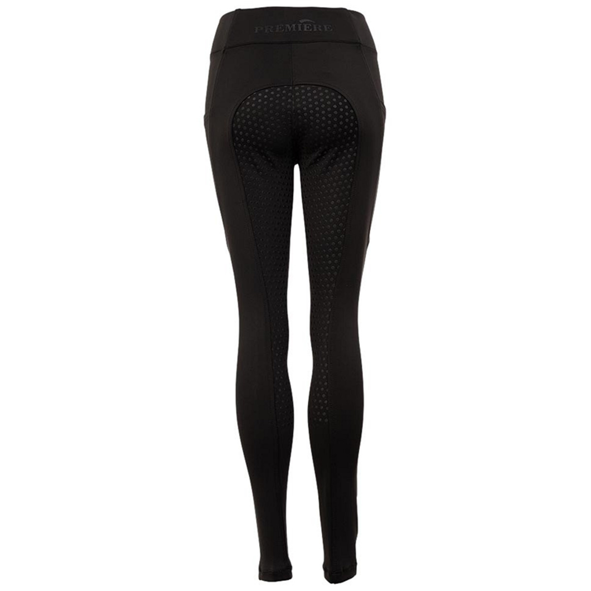Collants d'équitation enfant/junior Bitterroot Silicone intégral Noir