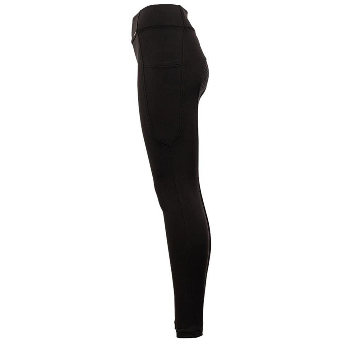 Collants d'équitation enfant/junior Bitterroot Silicone intégral Noir