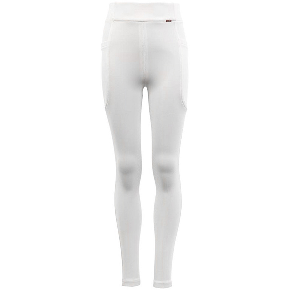 Collants d'équitation Enfant/Junior Bitterroot Silicone Full Seat Blanc