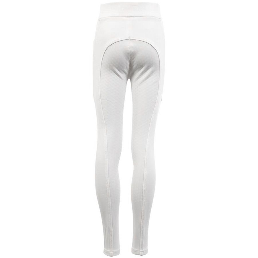 Collants d'équitation Enfant/Junior Bitterroot Silicone Full Seat Blanc