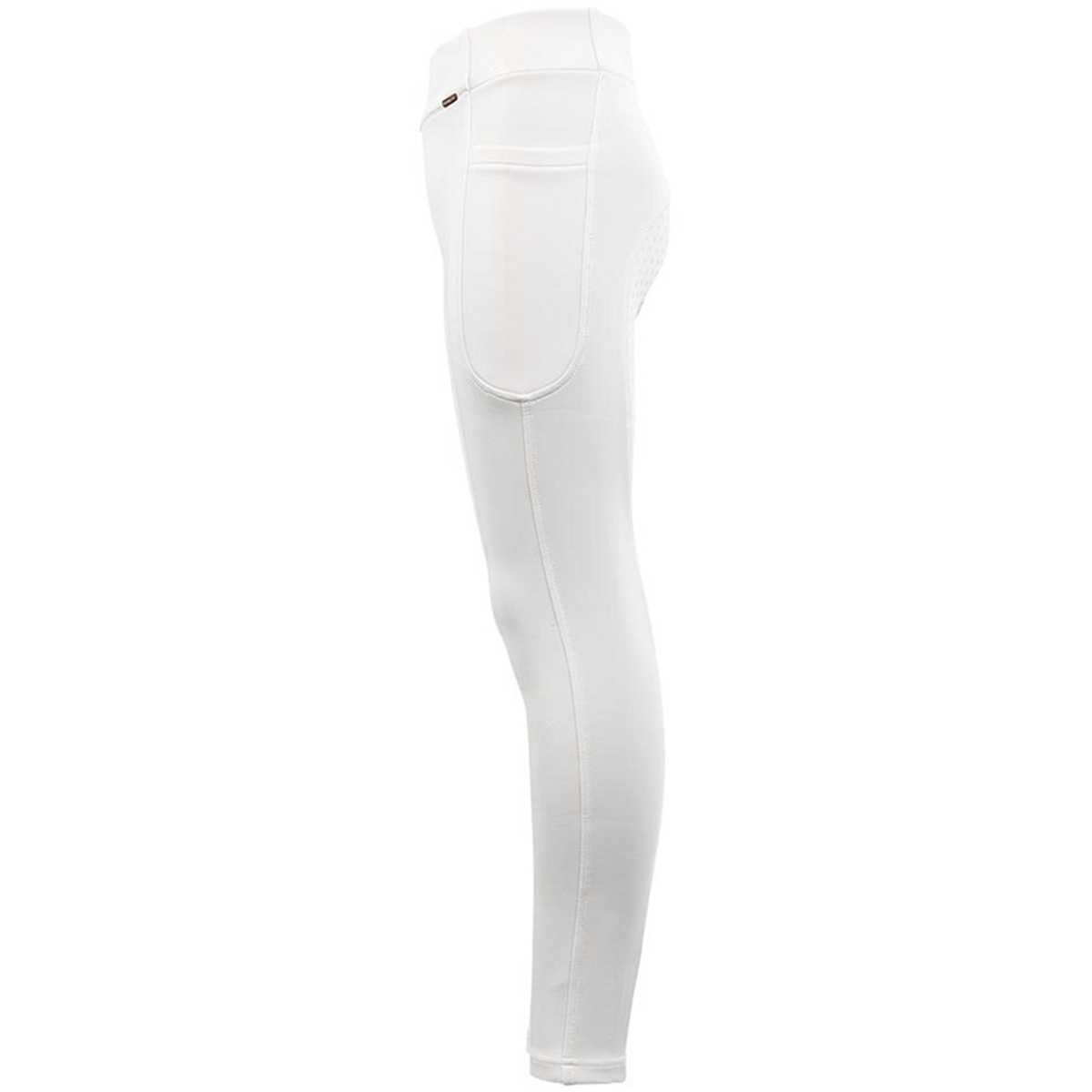 Collants d'équitation Enfant/Junior Bitterroot Silicone Full Seat Blanc