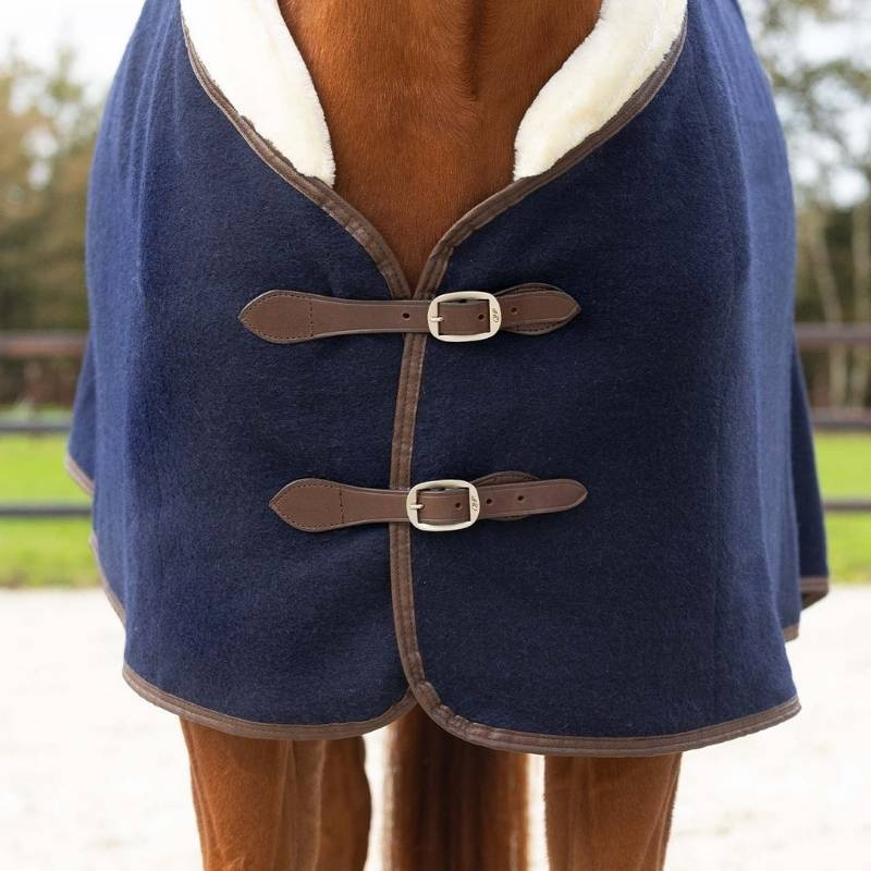 Couverture en laine Deluxe Bleu Marine