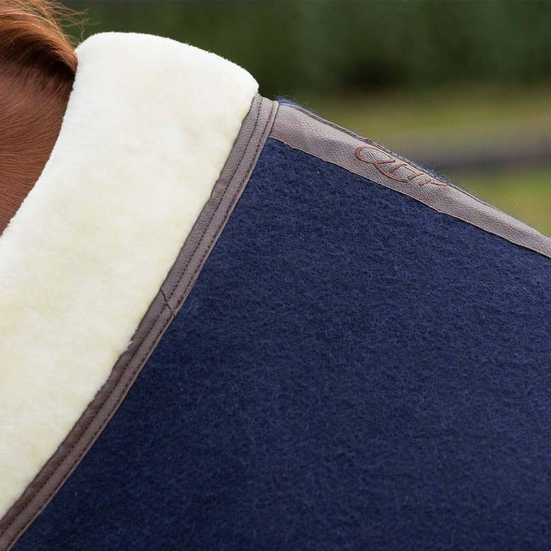 Couverture en laine Deluxe Bleu Marine