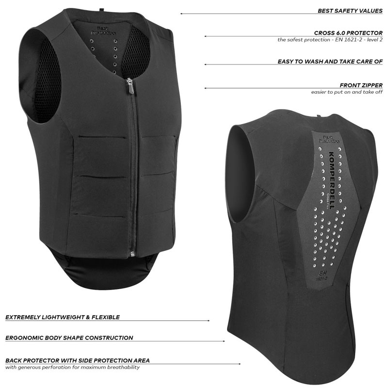 Protection dorsale Ballistic Flex Fit Regular Noir/Argent