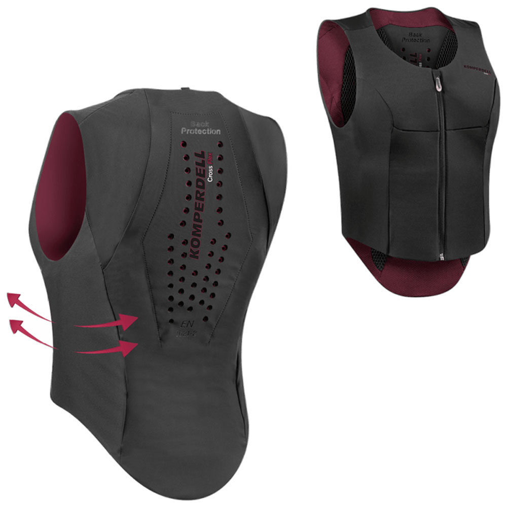 Protection dorsale Ballistic Flex Fit Slim Noir/Bordeaux