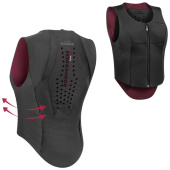 Protection dorsale Ballistic Flex Fit Slim Noir/Bordeaux Protection dorsale Ballistic Flex Fit Slim Noir/Bordeaux