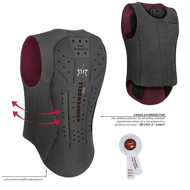 Protection dorsale Enfant/Junior Ballistic Flex Fit Champion Noir/Bordeaux
