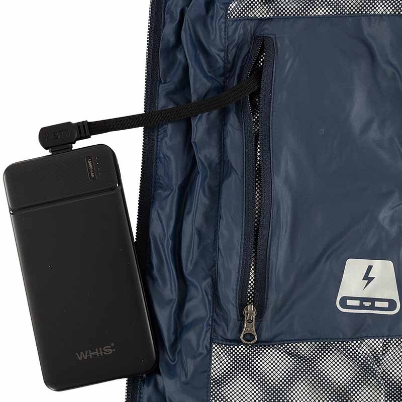 Gilet de protection Coach chauffant Bleu Marine