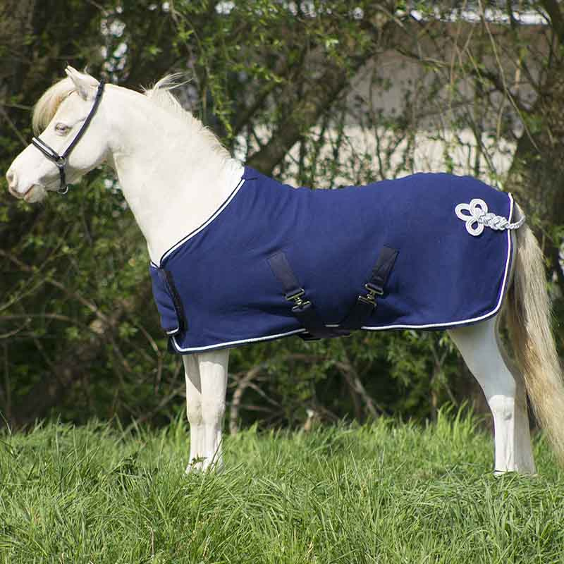 Couverture polaire Falabella Ornament Bleu Marine/Argent 
