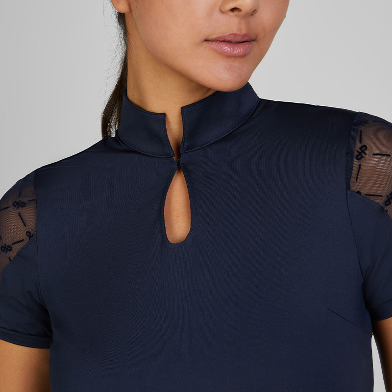 Haut de compétition Cut-Out Selection Bleu Marine