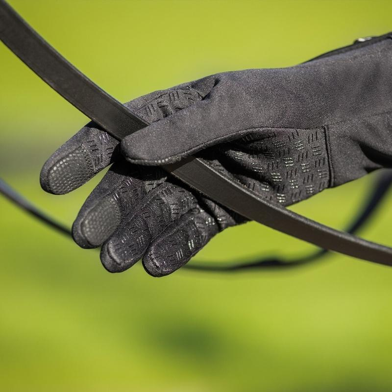 Gants d'équitation d'hiver Vienna Softshell Noir