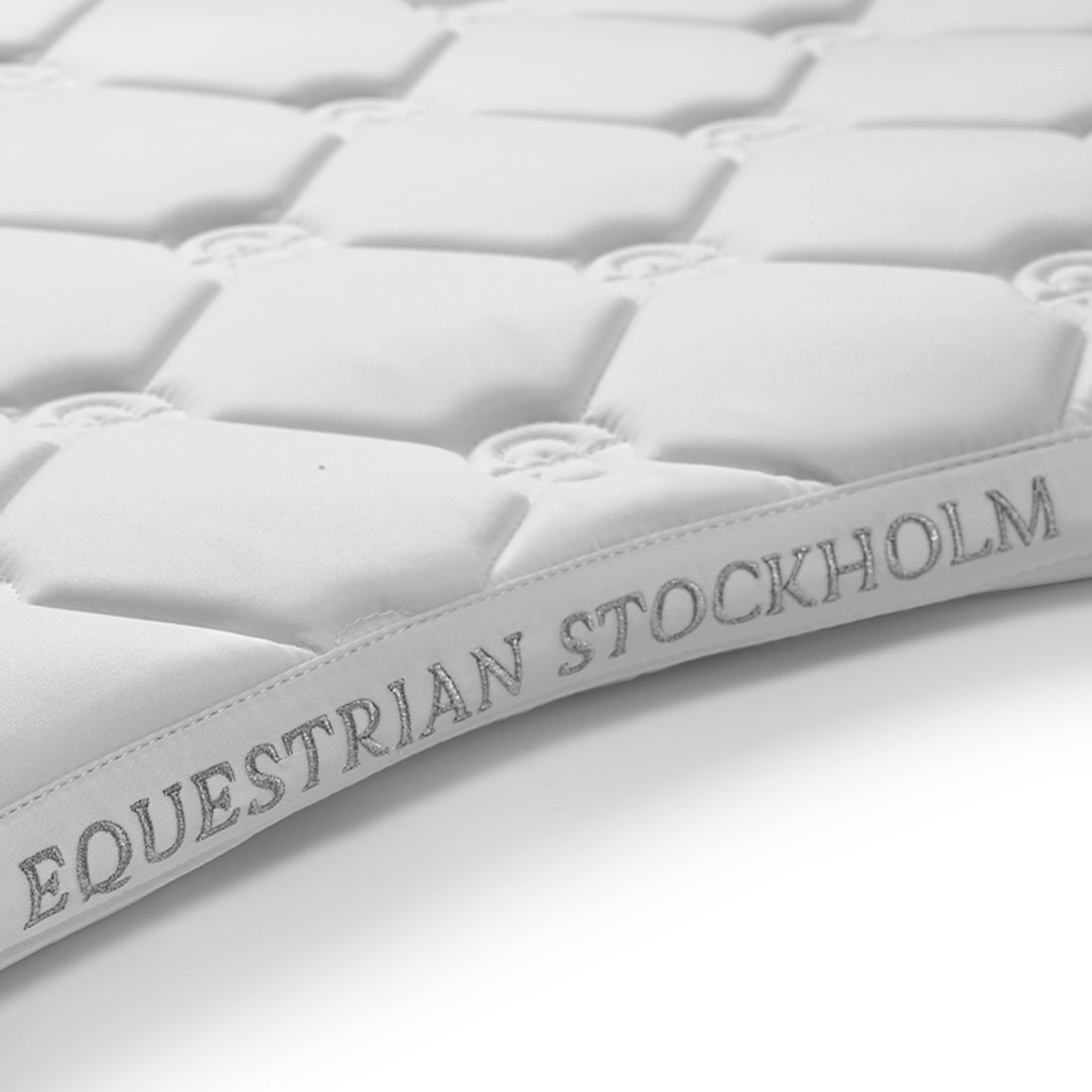Tapis de selle dressage ES White Perfection Silver