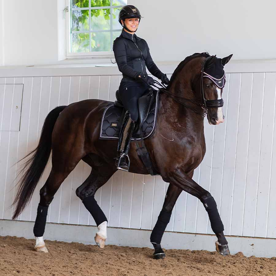 Tapis de selle dressage ES Black Edition