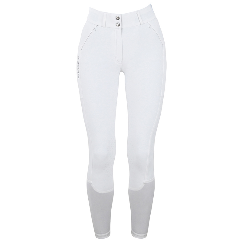 Pantalon d'équitation ES Jump Elite Knee Grip White Perfection