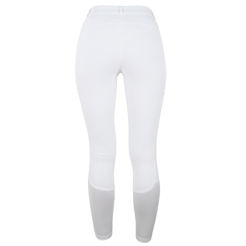 Pantalon d'équitation ES Jump Elite Knee Grip White Perfection
