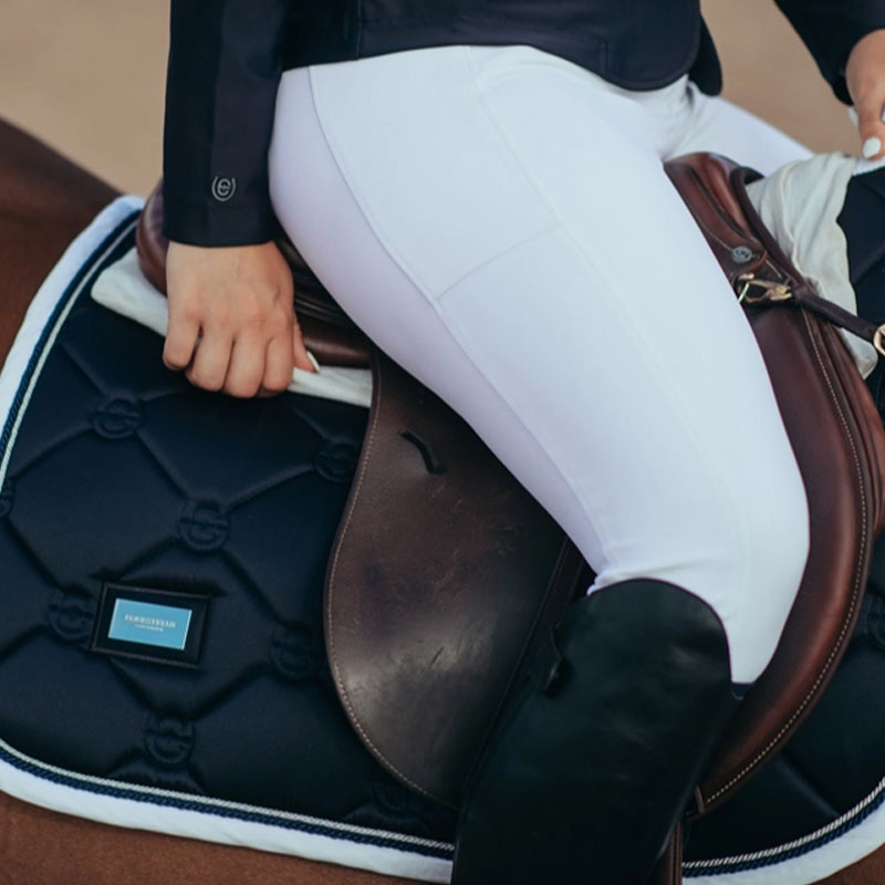 Pantalon d'équitation ES Jump Elite Knee Grip White Perfection