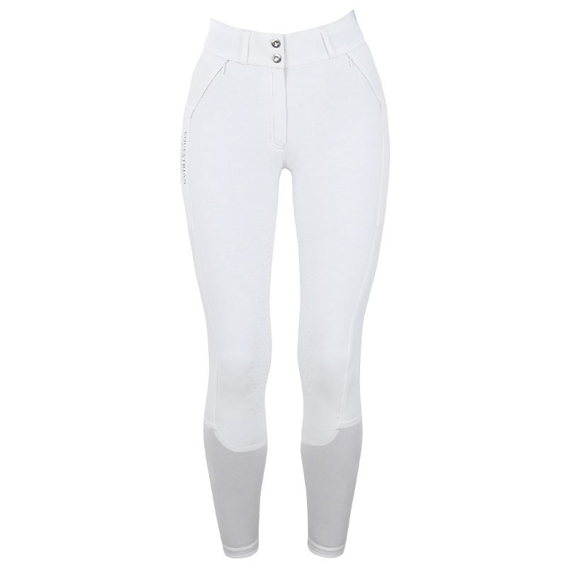 Pantalon d'équitation ES Dressage Elite Full Grip White Perfection