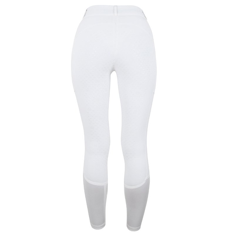 Pantalon d'équitation ES Dressage Elite Full Grip White Perfection