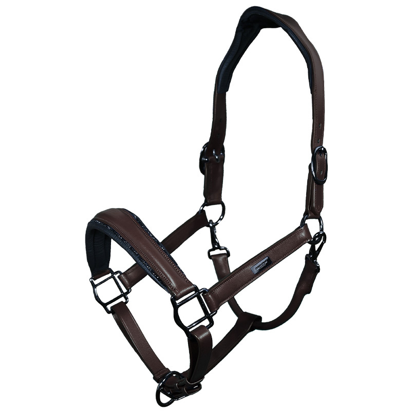 Halter en cuir anatomique ES Glimmer All Brown