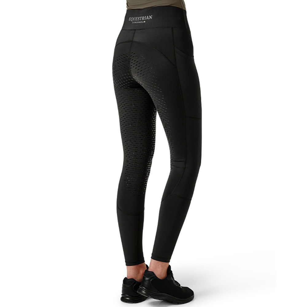 Collants d'équitation ES Dressage Movement Full Grip All Black