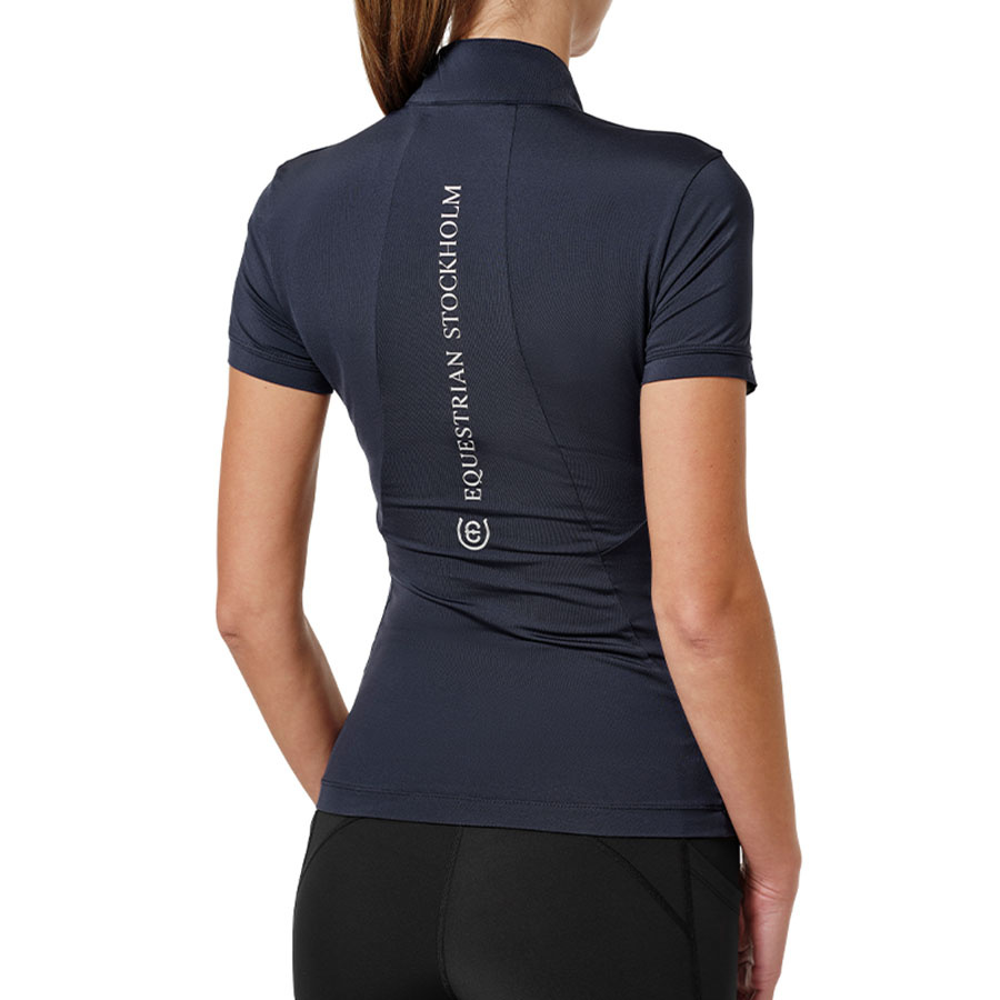 Haut d'entraînement ES UV Protection Short Sleeve Midnight Blue