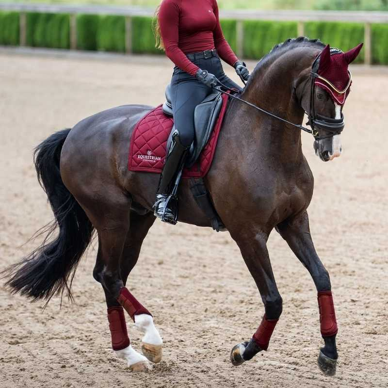 Tapis de selle dressage ES Line Bordeaux