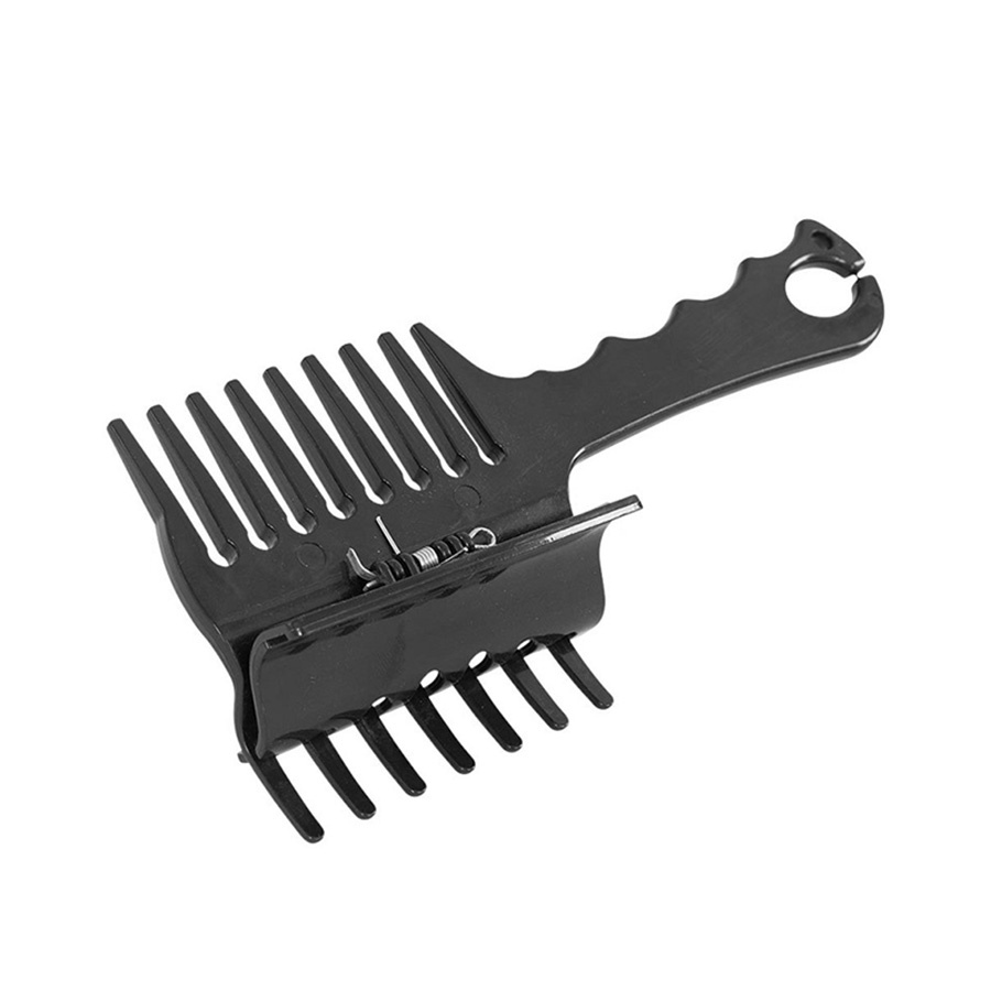 Peigne à Tresses avec Pince Noir