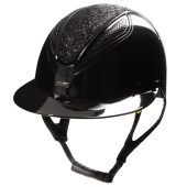 Casque d'équitation MIPS Amelia Wide Peak Noir Casque d'équitation MIPS Amelia Wide Peak Noir