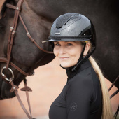 Casque d'équitation MIPS Amelia Wide Peak Noir Casque d'équitation MIPS Amelia Wide Peak Noir