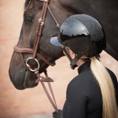 Casque d'équitation MIPS Amelia Wide Peak Noir Casque d'équitation MIPS Amelia Wide Peak Noir