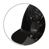 Casque d'équitation MIPS Amelia Wide Peak Noir Casque d'équitation MIPS Amelia Wide Peak Noir