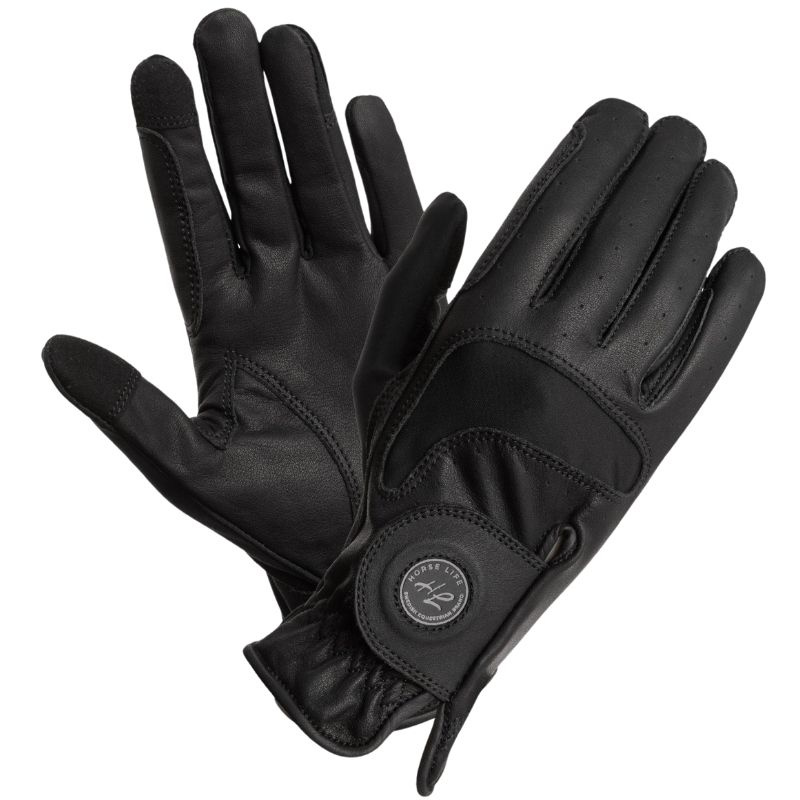 Gants d'équitation Flexible Grip Vent Noir