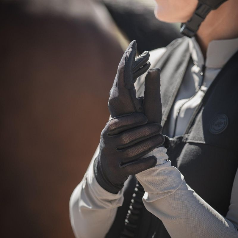 Gants d'équitation AirMesh Noir