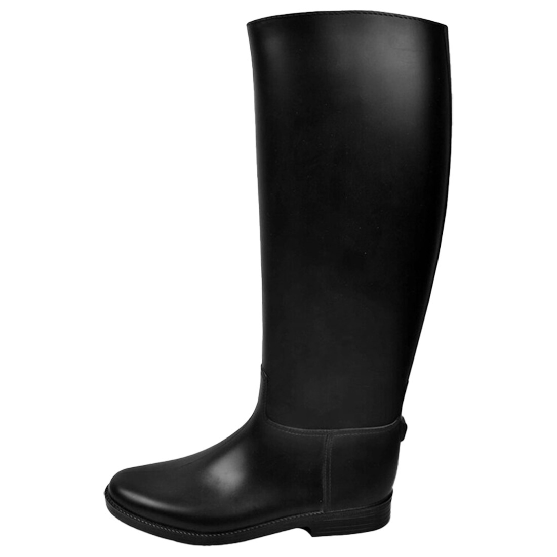 Botte d'équitation en caoutchouc noire