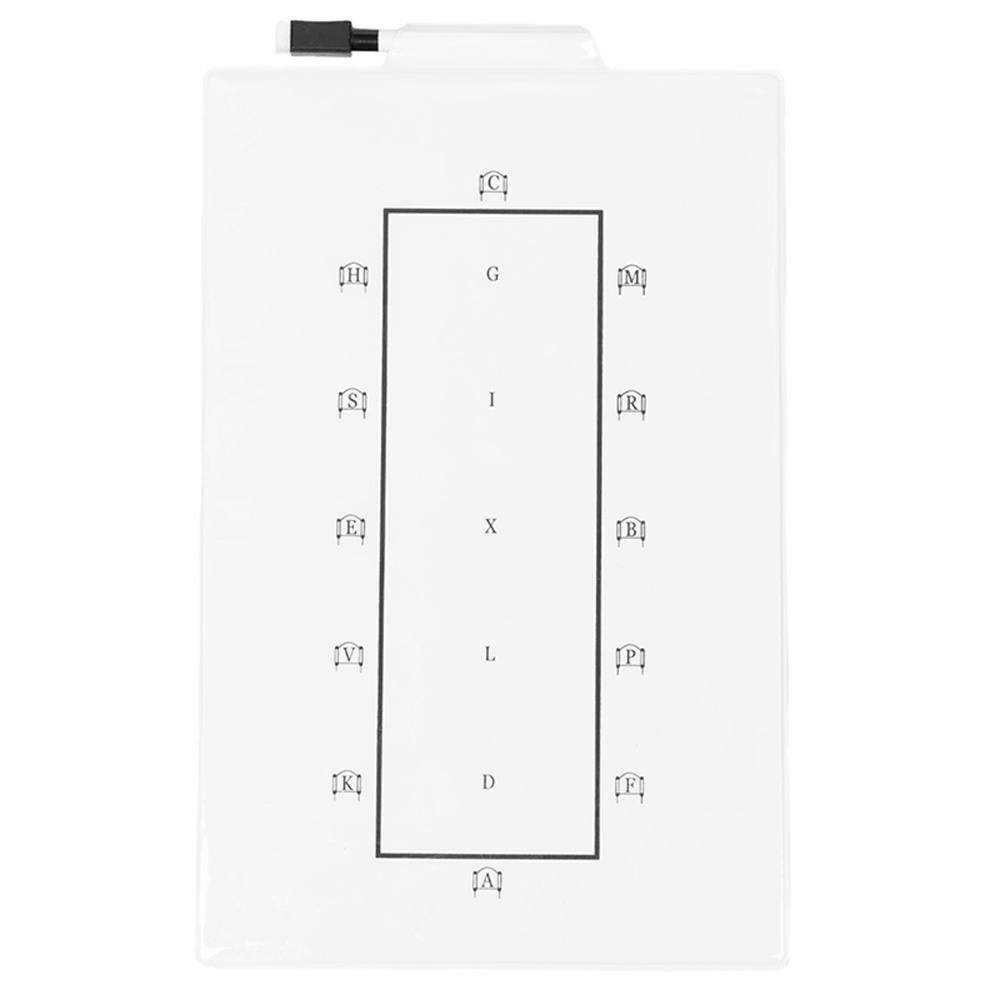 Tableau d'entraînement Dressage Whiteboard Blanc  