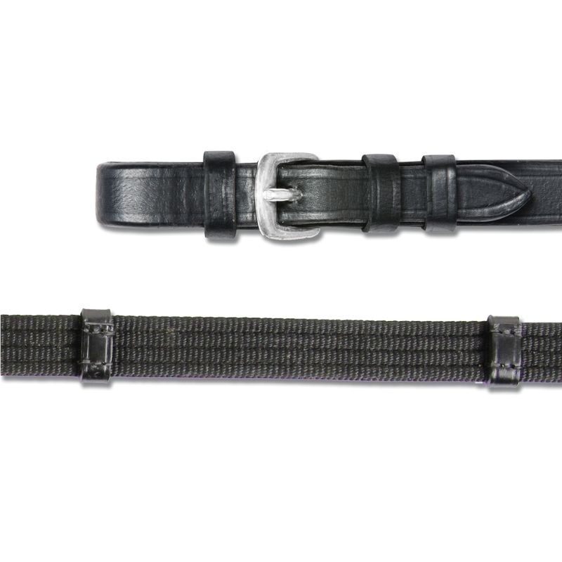 Rênes en sangle Cord Noir