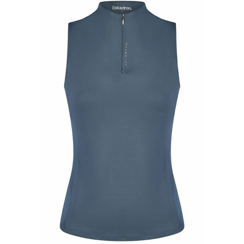 Haut d'équitation Tank Half Zip Classic Sports Vert