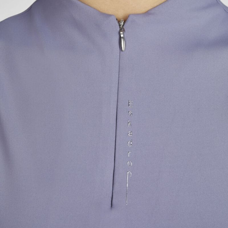 Haut d'équitation Tank Half Zip Classic Sports Violet