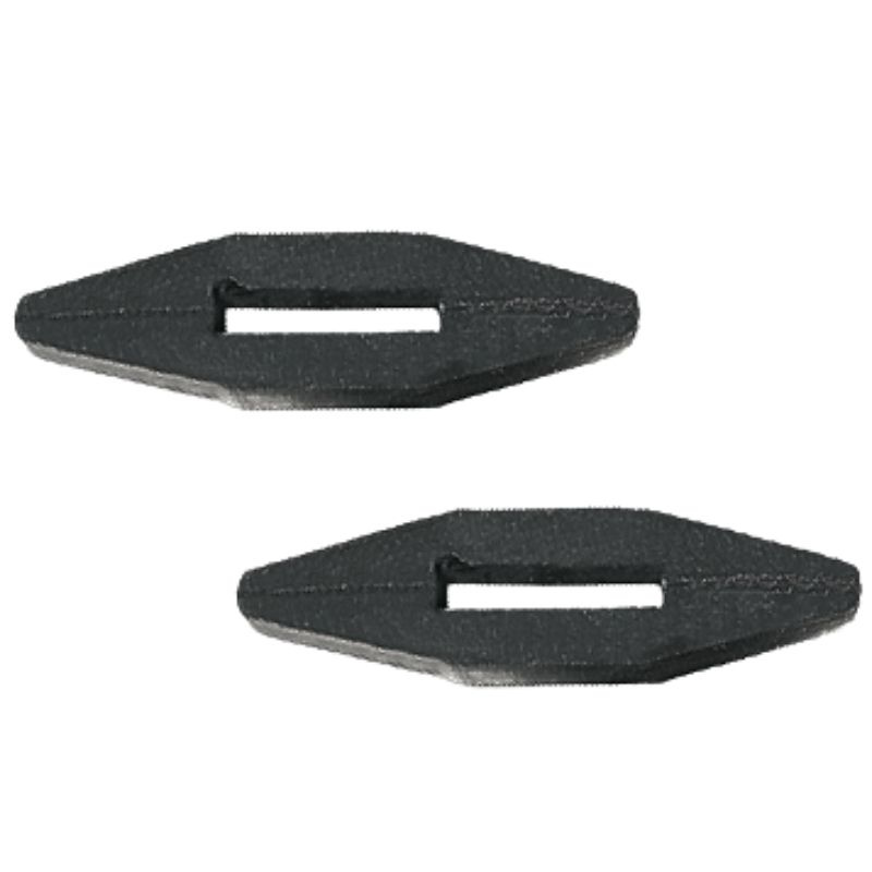 Arrêt de rênes Rubber 2-pack Noir