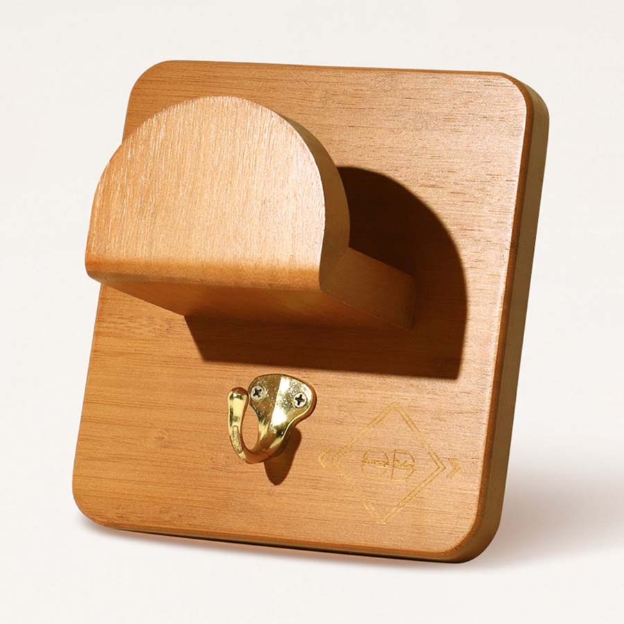 Porte-bridon Single Marron