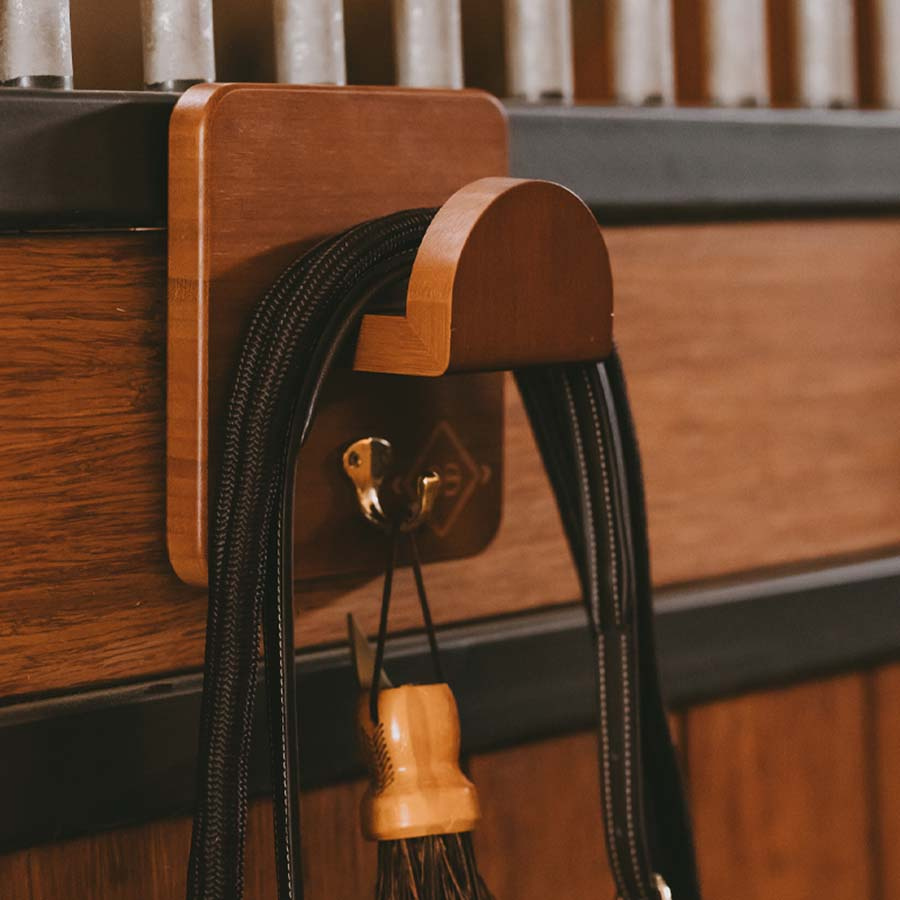 Porte-bridon Single Marron