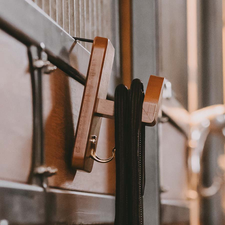 Porte-bridon Single Marron