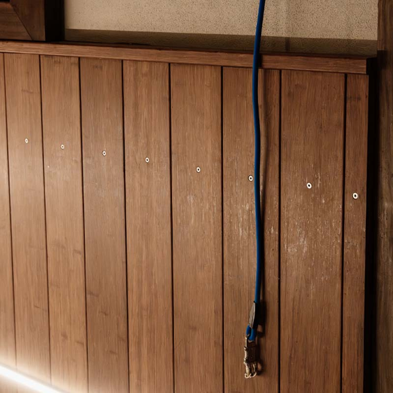 Corde d'attache Box Lead & Cross Silicone Bleu