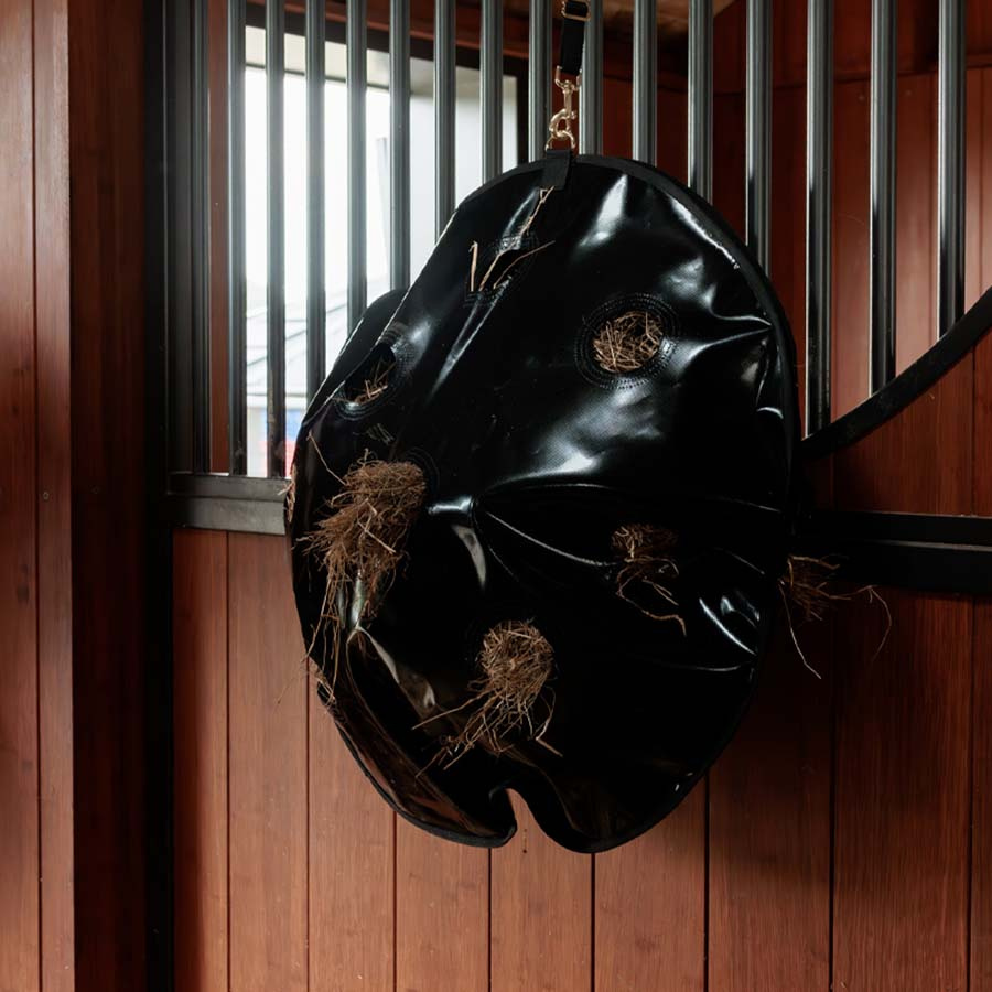 Filet à foin Play & Haybag Slowfeeder Round Noir