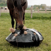 Filet à foin Play & Haybag Slowfeeder Round Noir Filet à foin Play & Haybag Slowfeeder Round Noir
