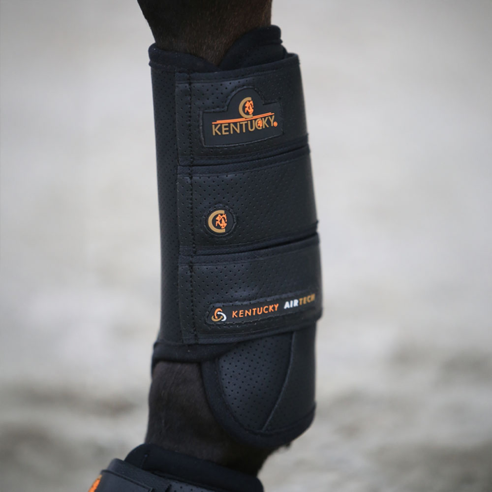 Guêtres ouvertes Eventing Air Tech Front Noir