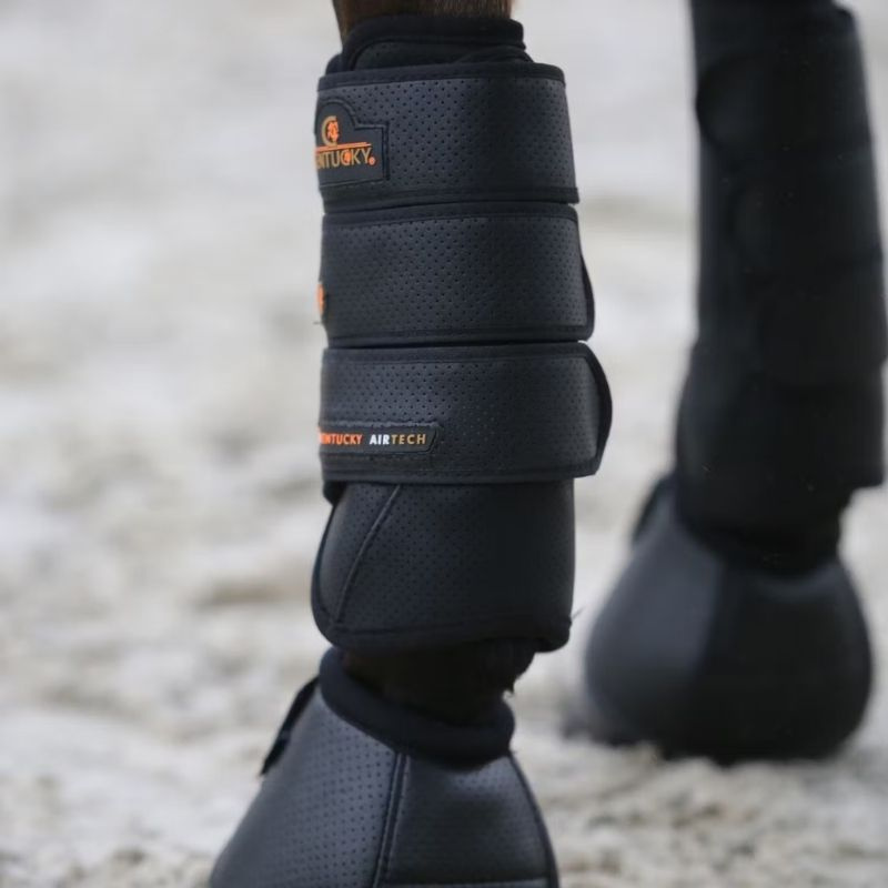 Guêtres ouvertes Eventing Air Tech Front Noir