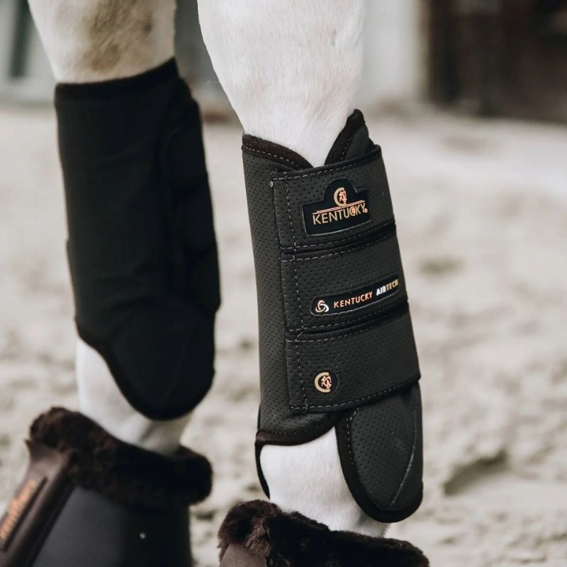 Guêtres ouvertes Eventing Air Tech Front Marron
