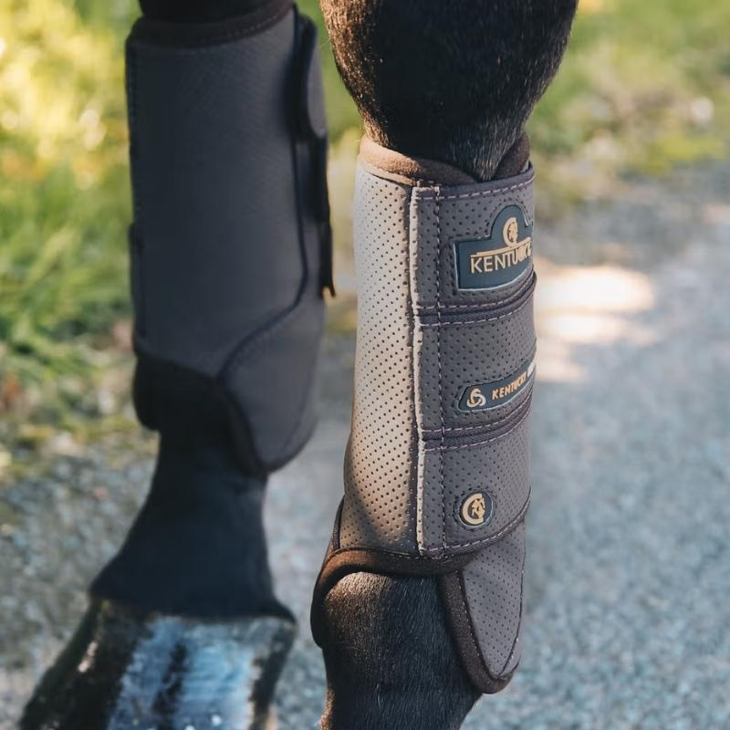 Guêtres ouvertes Eventing Air Tech Front Marron