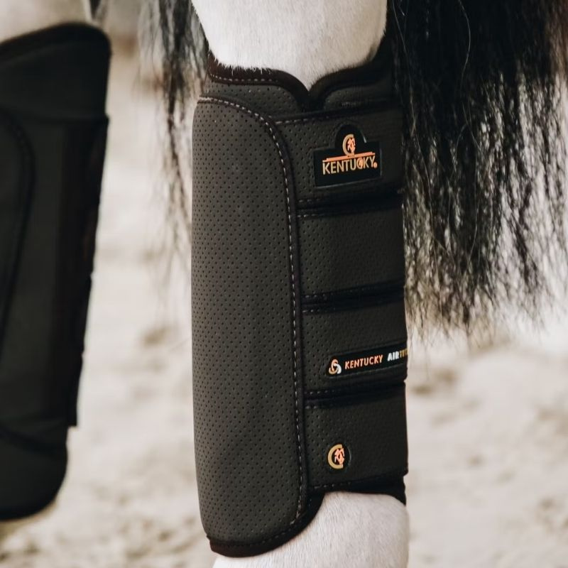 Guêtres ouvertes Eventing Air Tech Hind Marron